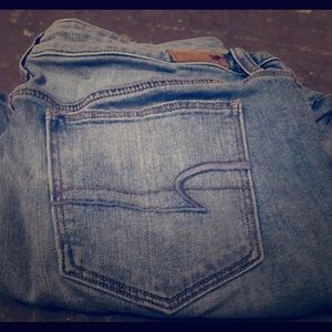 American Eagle kick crop jeans